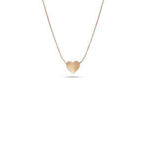 Heart Pendant Necklace- Rose Gold