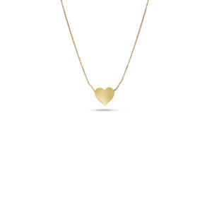Heart Pendant Necklace- Yellow Gold