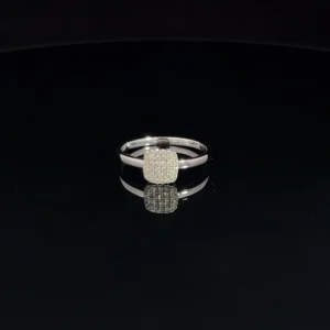 Square Face Diamond Ring